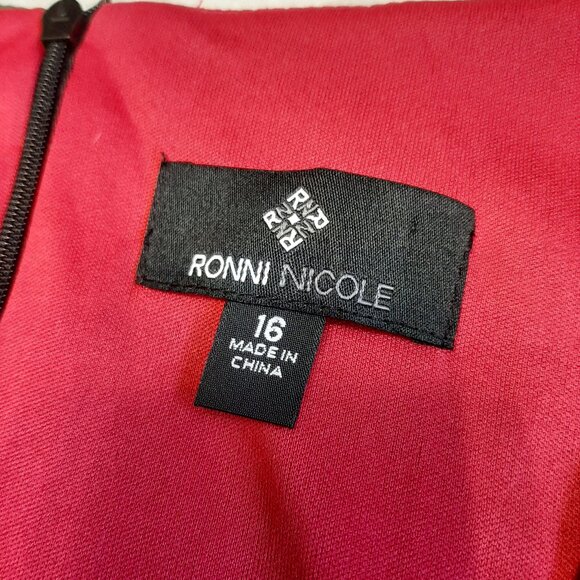 Ronni Nicole Women's Floral Print Sleeveless Midi Dress 16 - Picture 7 of 8